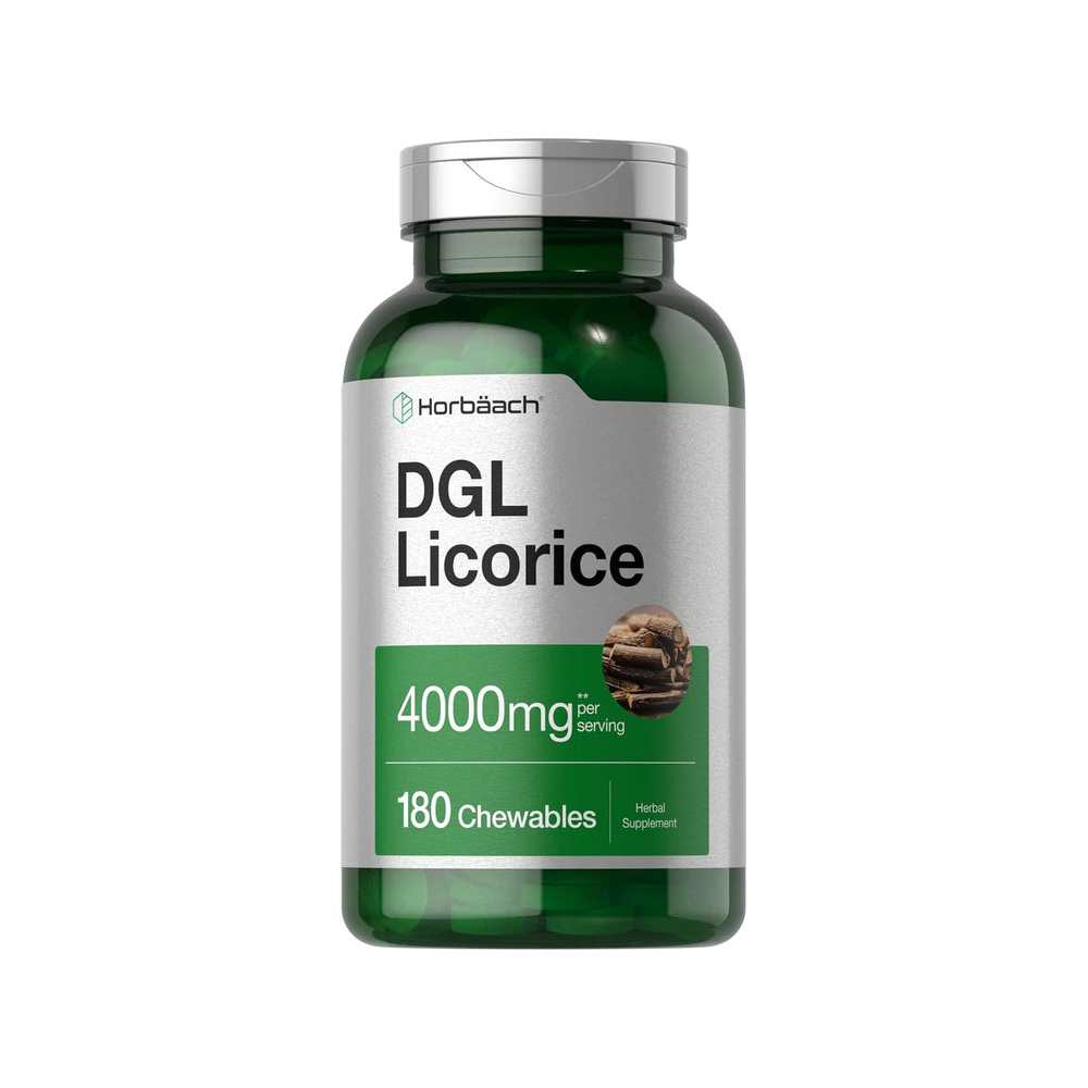 Horbäach Dgl Licorice 4000mg per Serving | 180 Chewable Tablets