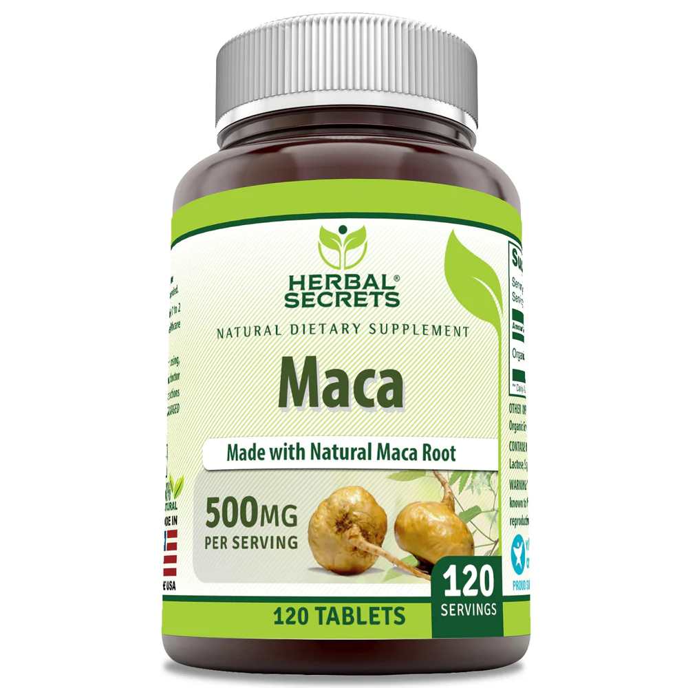 Herbal Secrets Maca 500 Mg 120 Tablets