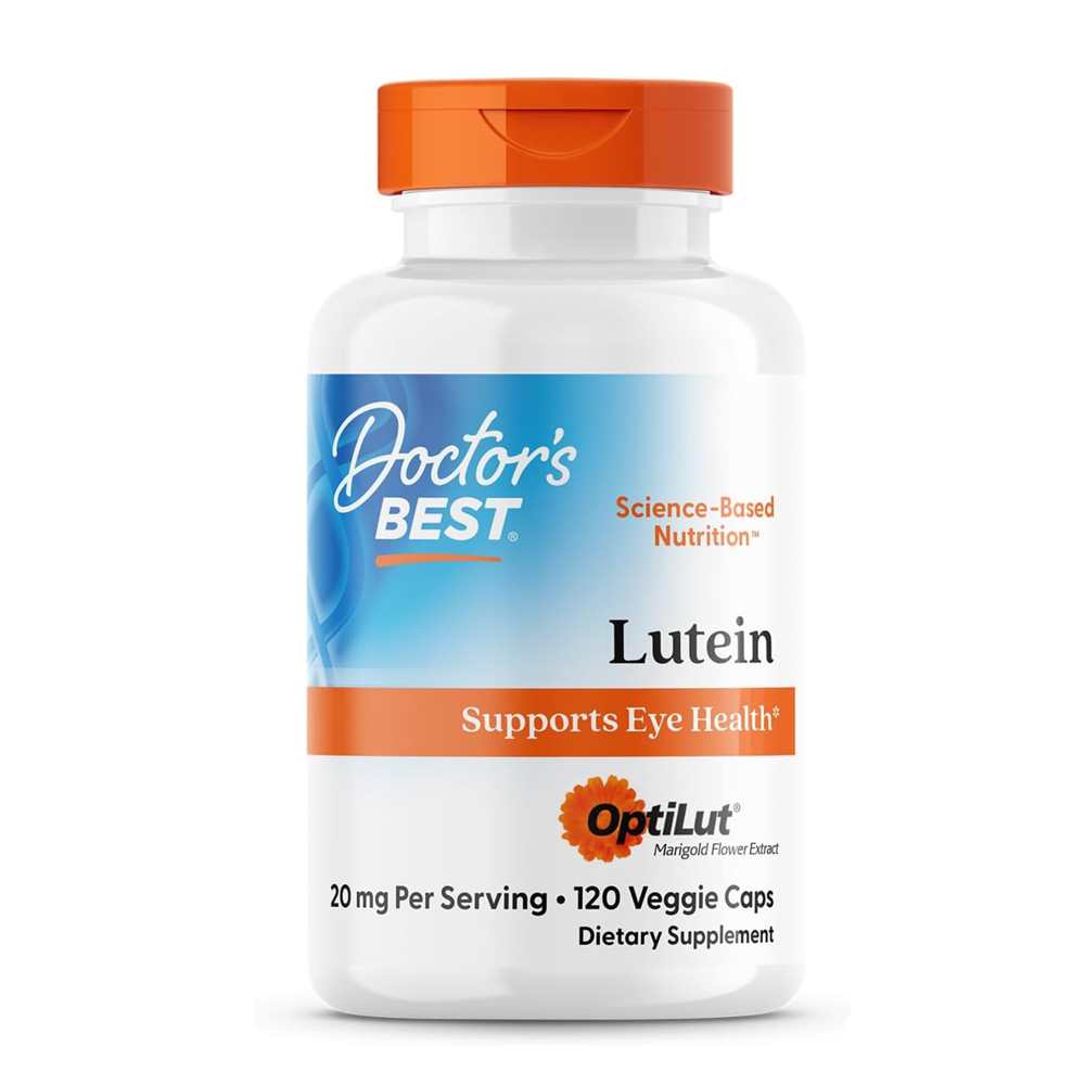 Doctor's Best Lutein from Opti Lut, 20 Mg per Serving, 120 Veggie Caps