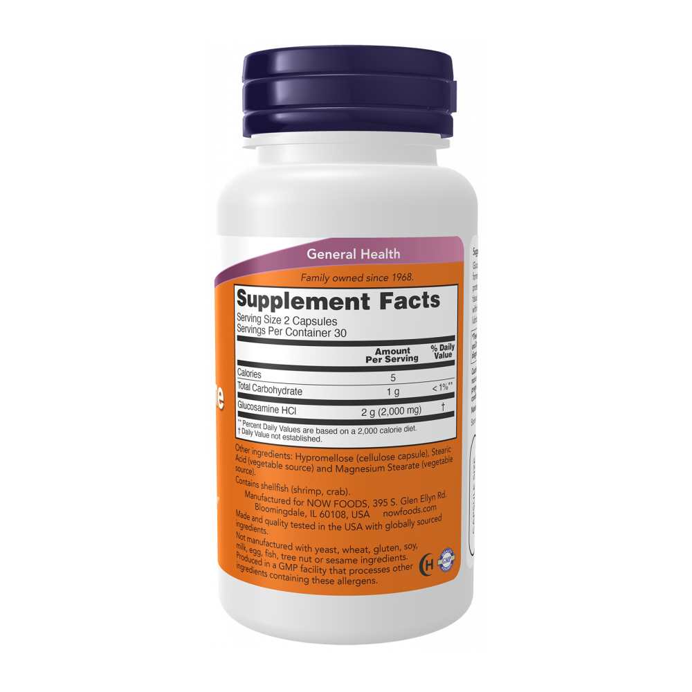 Now Foods Glucosamine 1000 Mg – Joint Health Support – 60 Capsules