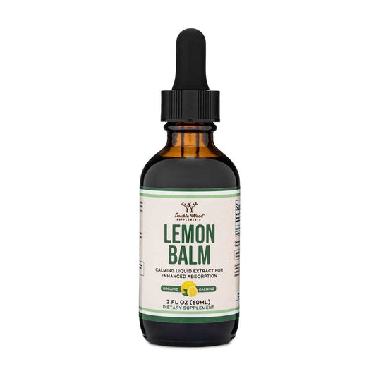 Double Wood Lemon Balm Liquid – 2 Fl Oz Calming Herbal Extract for Relaxation & Mood Support