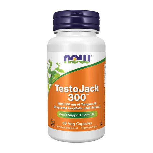 Now Sports Testo Jack® 300 – Testosterone Support Formula – 60 Veg Capsules