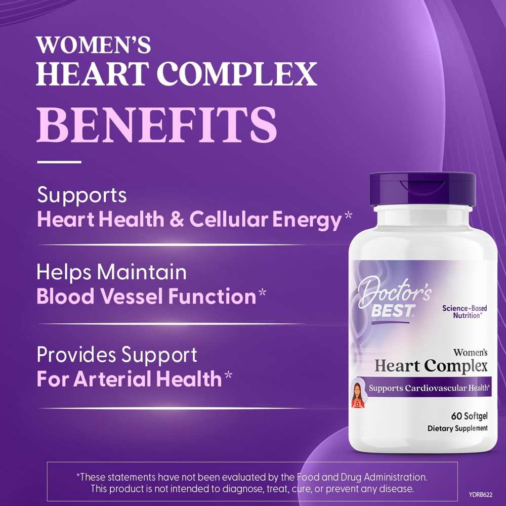 Doctor's Best Women's Heart Complex Softgels 60 Count