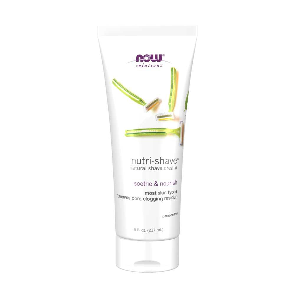 Now Foods Nutri-Shave – Natural Soothing & Nourishing Formula – Shave Cream – 8 Oz. (237 M L)
