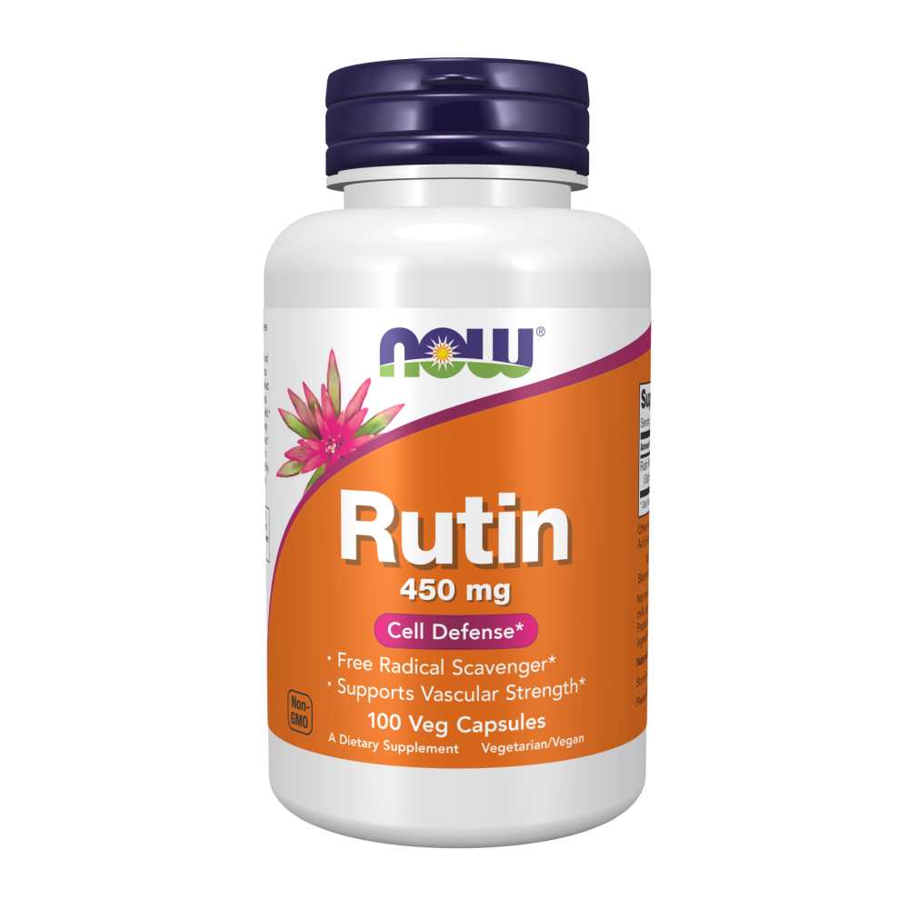 Now Foods Rutin 450 Mg – Vascular Strength & Free Radical Scavenger – 100 Vegan Capsules