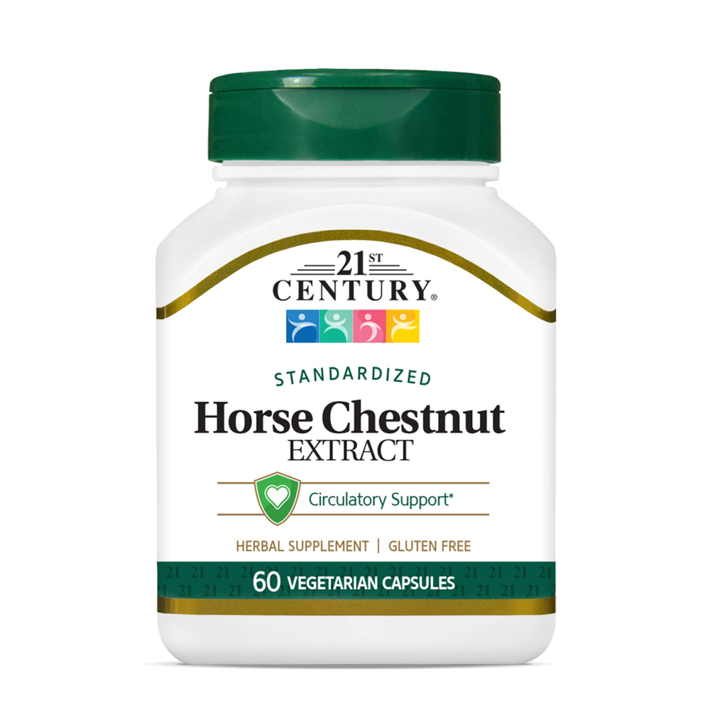21st Century Horse Chestnut Extract - Circulatory Support - 60 Vegetarian Capsules