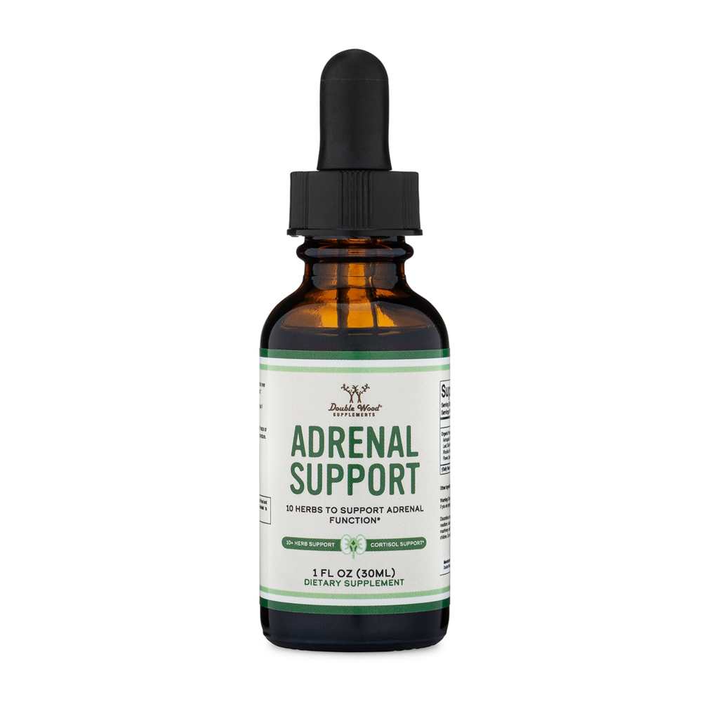 Double Wood Liquid Adrenal Support – Stress & Cortisol Balance Formula | 1 Fl Oz (30 M L)