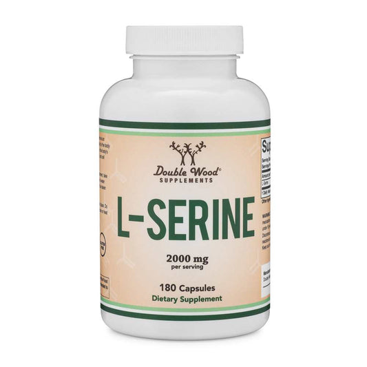 Double Wood L-Serine 2000 Mg – 180 Capsules Dietary Supplement