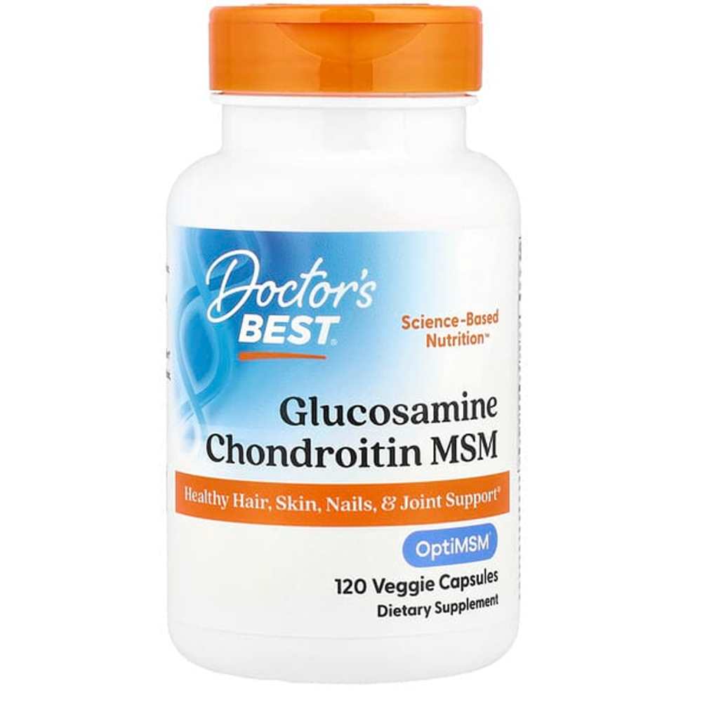 Doctor's Best Glucosamine Chondroitin Msm with Opti Msm, 120 Veggie Caps