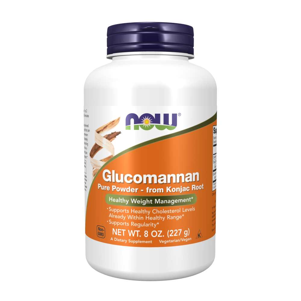 Now Foods Glucomannan Powder – Konjac Root Fiber for Weight & Cholesterol – 227g