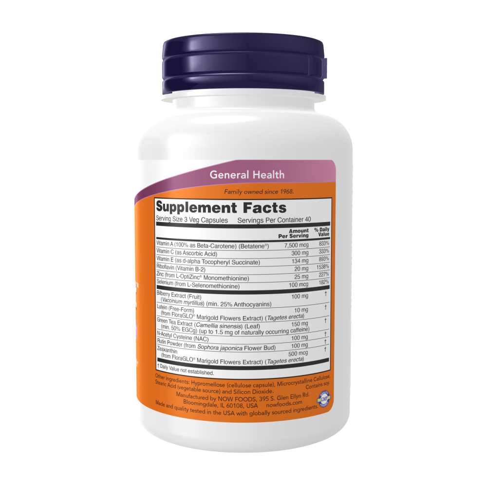 Now Foods Ocu Support™ – Vision Support with Flora Glo® Lutein – 120 Vegan Capsules