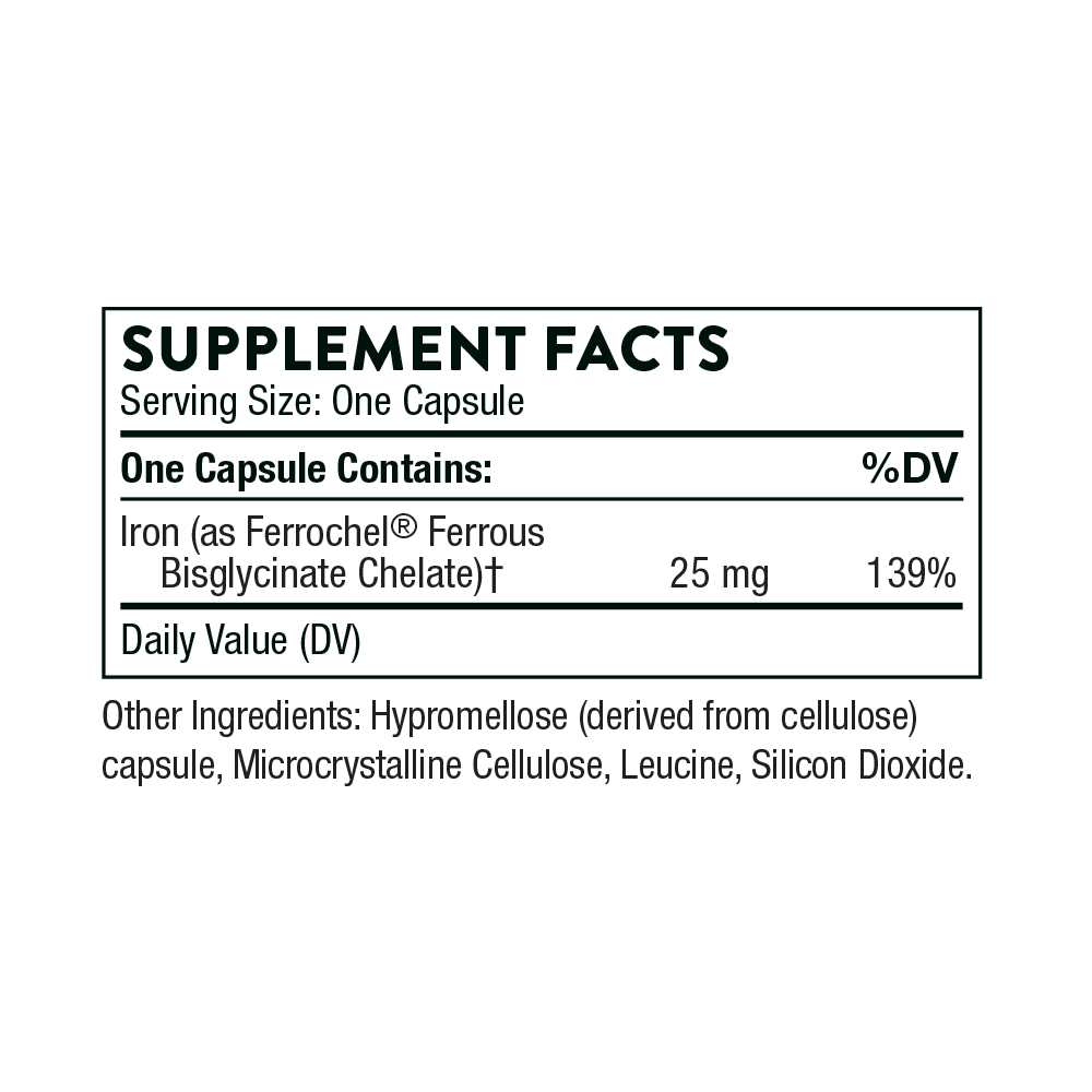 Thorne Iron Bisglycinate Capsules