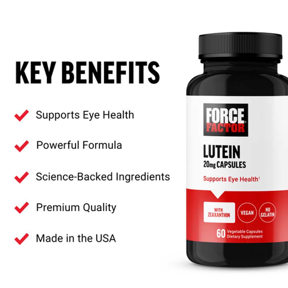 Force Factor Lutein – 60 Capsules