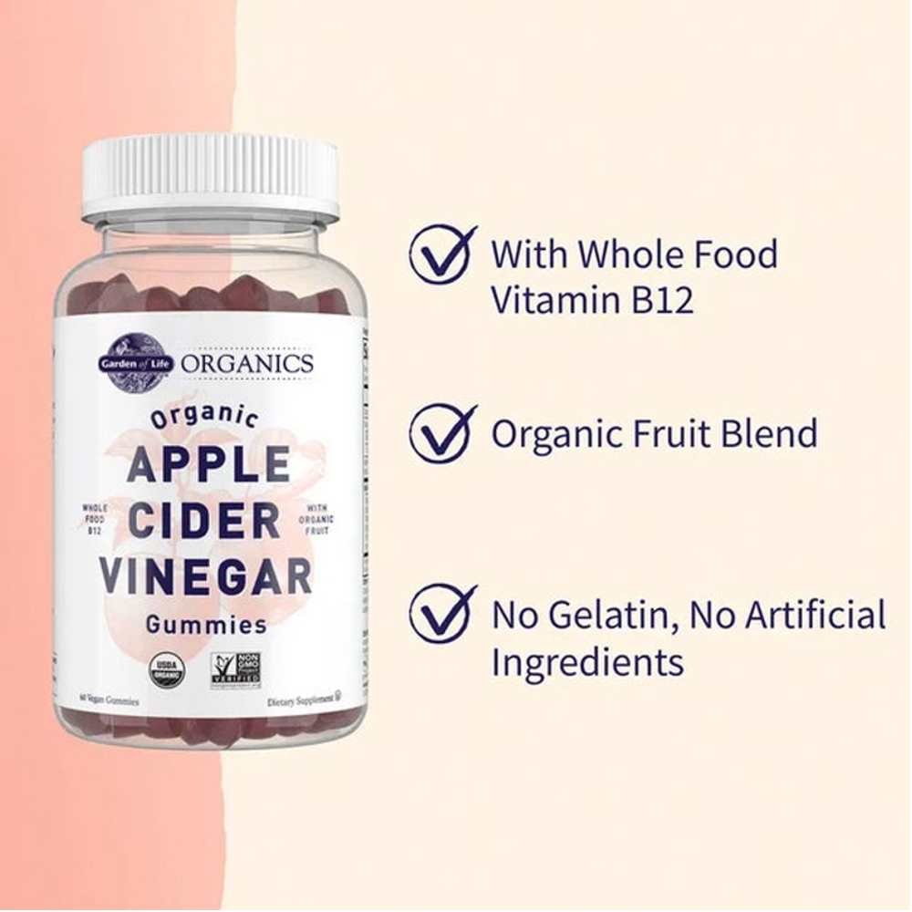 Garden of Life Organics Apple Cider Vinegar Original 60 Gummies