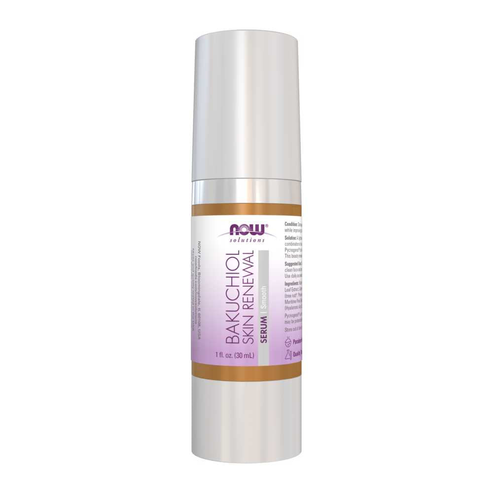 Now Foods Bakuchiol Skin Renewal – 1% Plant-Based Retinol Alternative – Face Serum – 30 M L