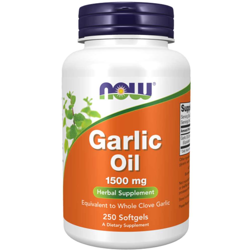 Now Foods Garlic Oil 1500mg – Whole Clove Equivalent – 100 Softgels