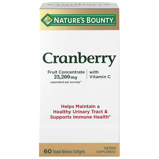 Nature's Bounty Cranberry 25,200 Mg per Serving, 60 Softgels