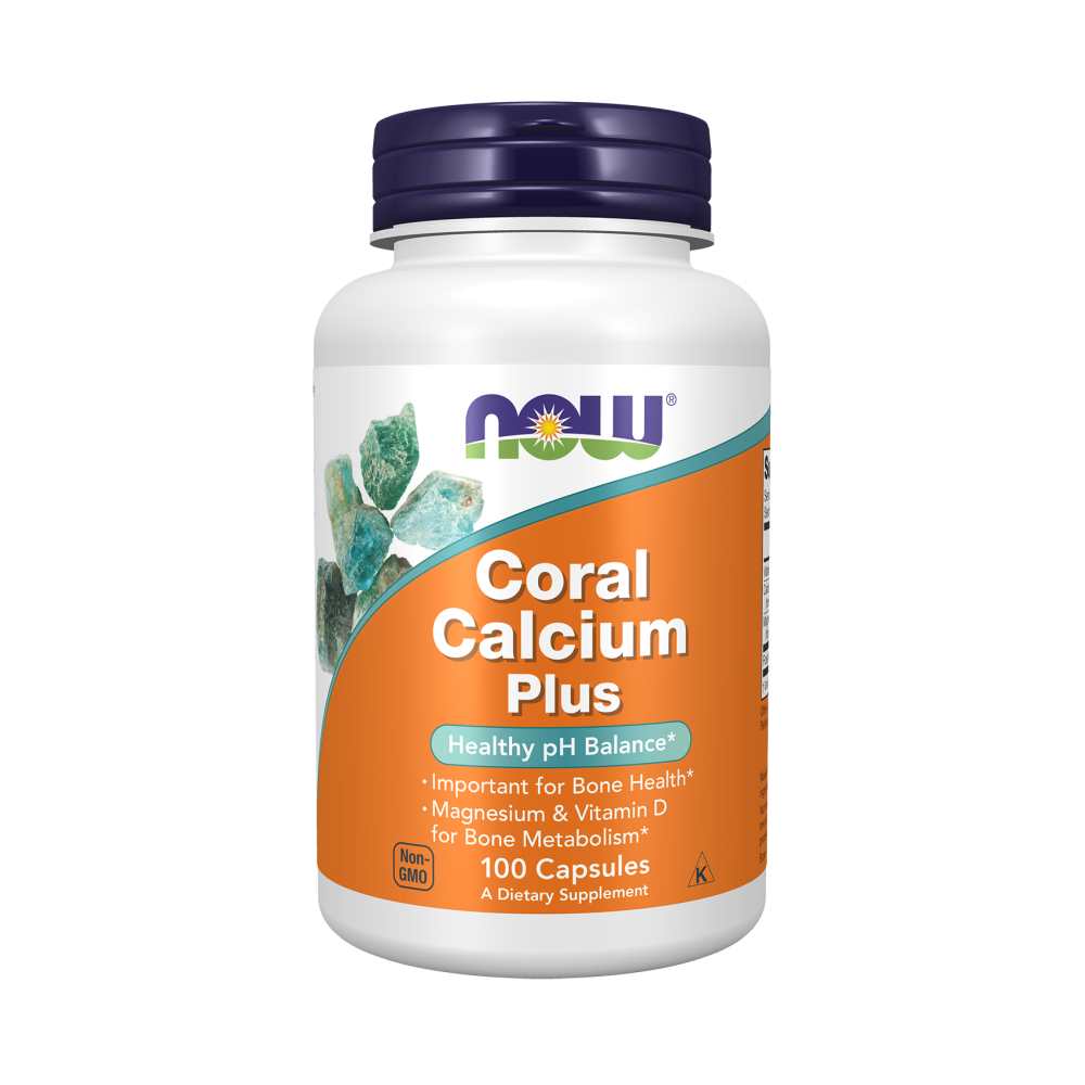 Now Foods Coral Calcium Plus – P H Balance & Bone Health Support with Magnesium & Vitamin D – 100 Capsules