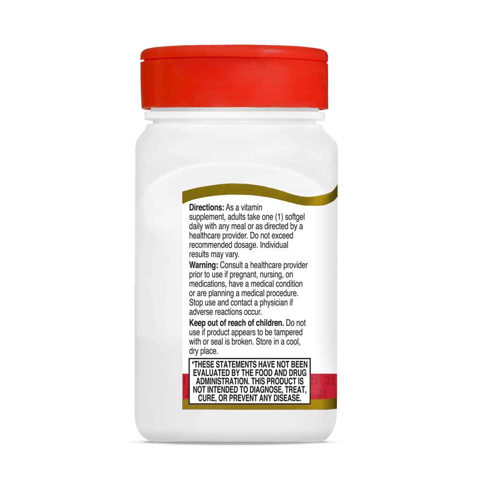 21st Century Vitamin D3 50 Mcg (2000 Iu) 250 Softgels
