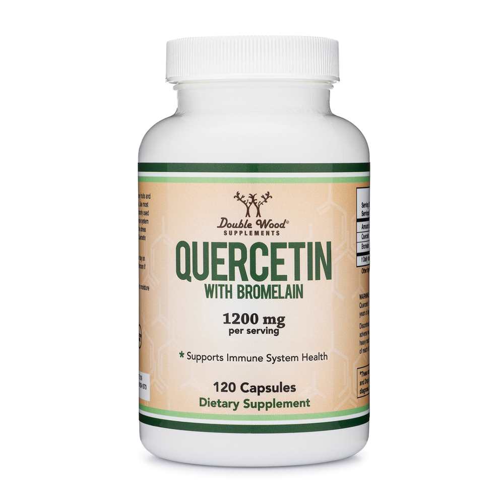 Double Wood Quercetin with Bromelain – 1200 Mg – 120 Capsules