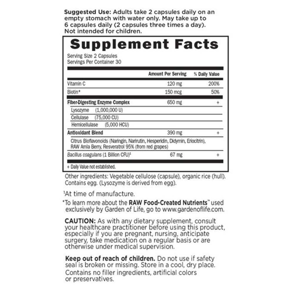 Garden of Life Flora Cleanse 60 Capsules