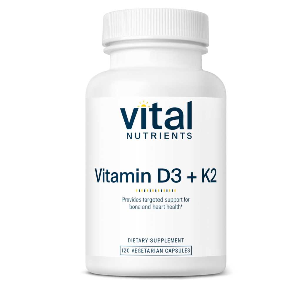 Vital Nutrients Vitamin D3 + K2 60 Caps