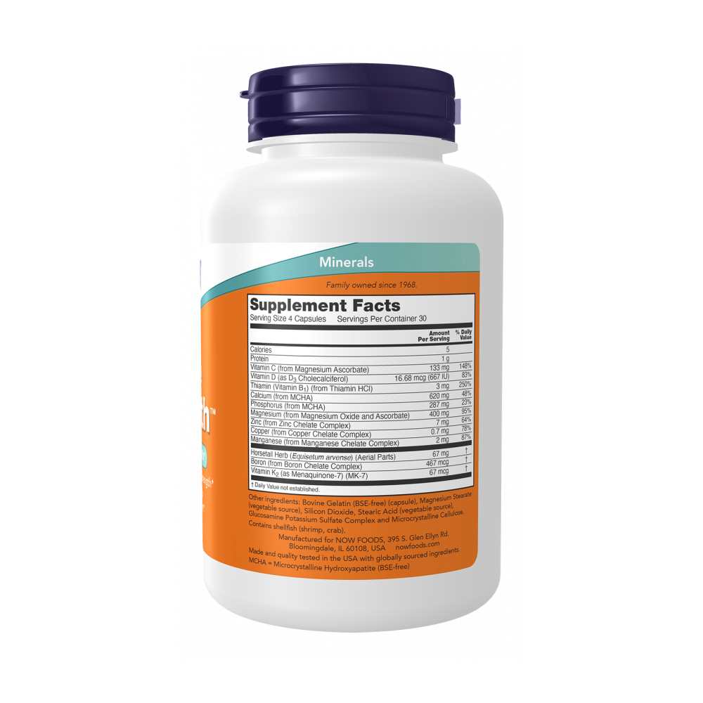 Now Foods Bone Strength – Mcha Formula for Bone & Teeth Health – 120 Capsules