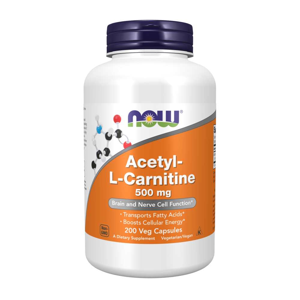 Now Foods Acetyl-L-Carnitine 500 Mg – 50 Veg Capsules