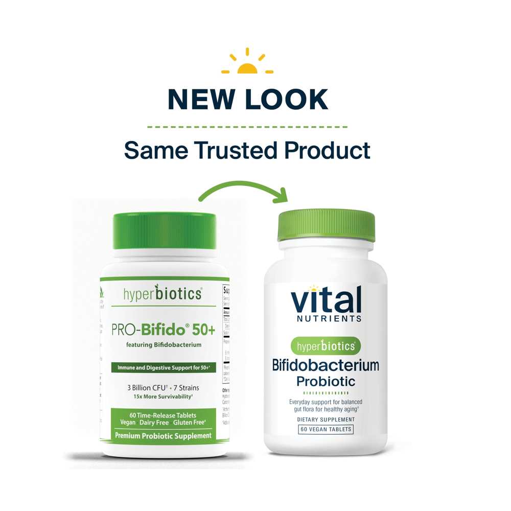 Vital Nutrients Hyperbiotics Bifidobacterium Probiotic 60 Tabs