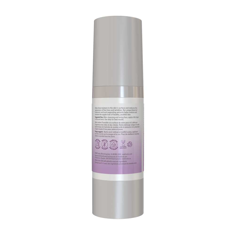 Now Foods Hyaluronic Am Moisturizer – Daily Hydration with Aloe & Squalane – Lightweight Day Cream – 59 M L