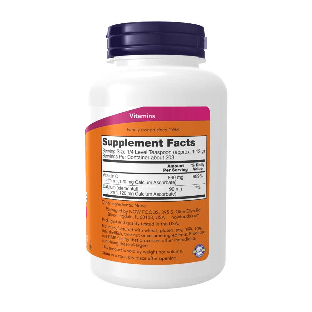 Now Foods Calcium Ascorbate Pure, Buffered Vitamin C Powder – Antioxidant Protection – 8 Oz (227 G)