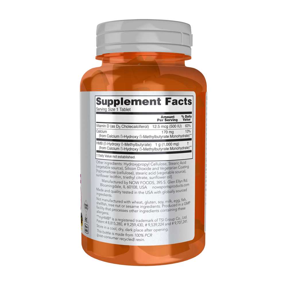 Now Sports Hmb – Double Strength 1000 Mg – 90 Tablets