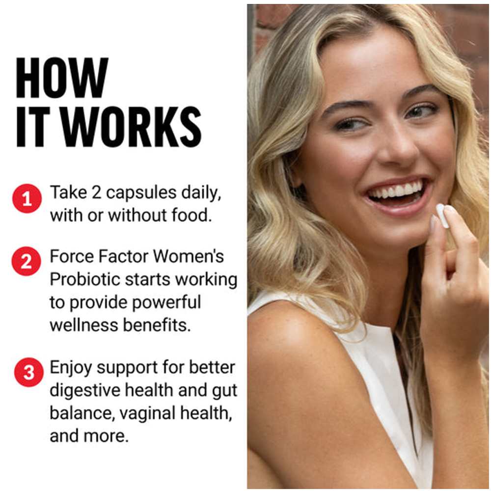 Force Factor Women’s Probiotic – 60 Capsules