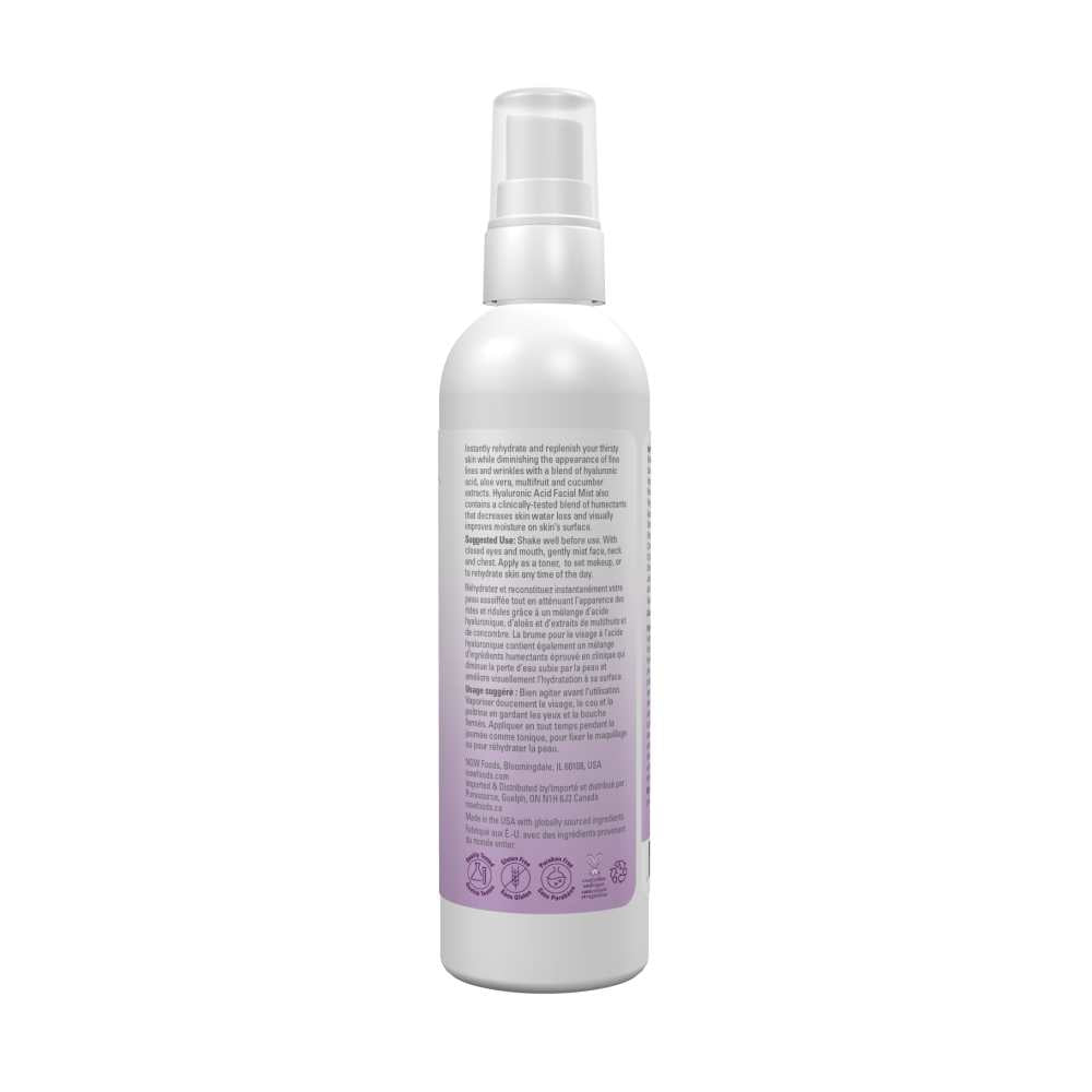 Now Foods Hyaluronic Acid – Hydrating & Refreshing Facial Mist – Skin Rejuvenation Spray – 118 M L