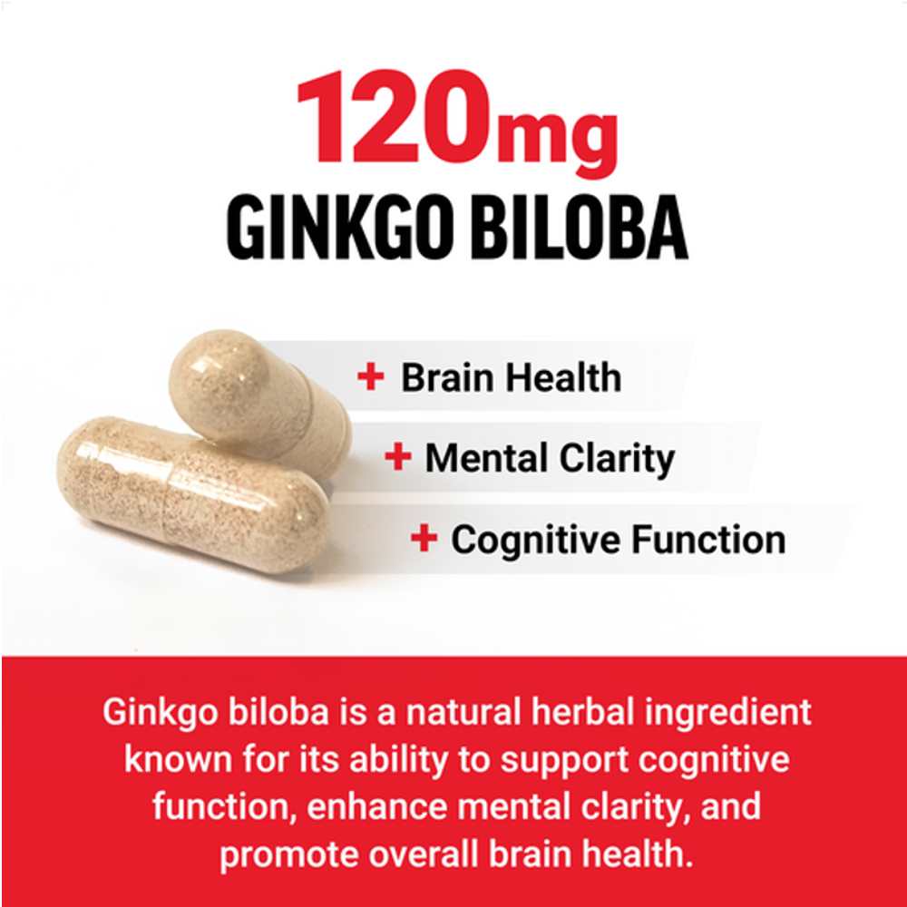 Force Factor Ginkgo Biloba – 120 Capsules