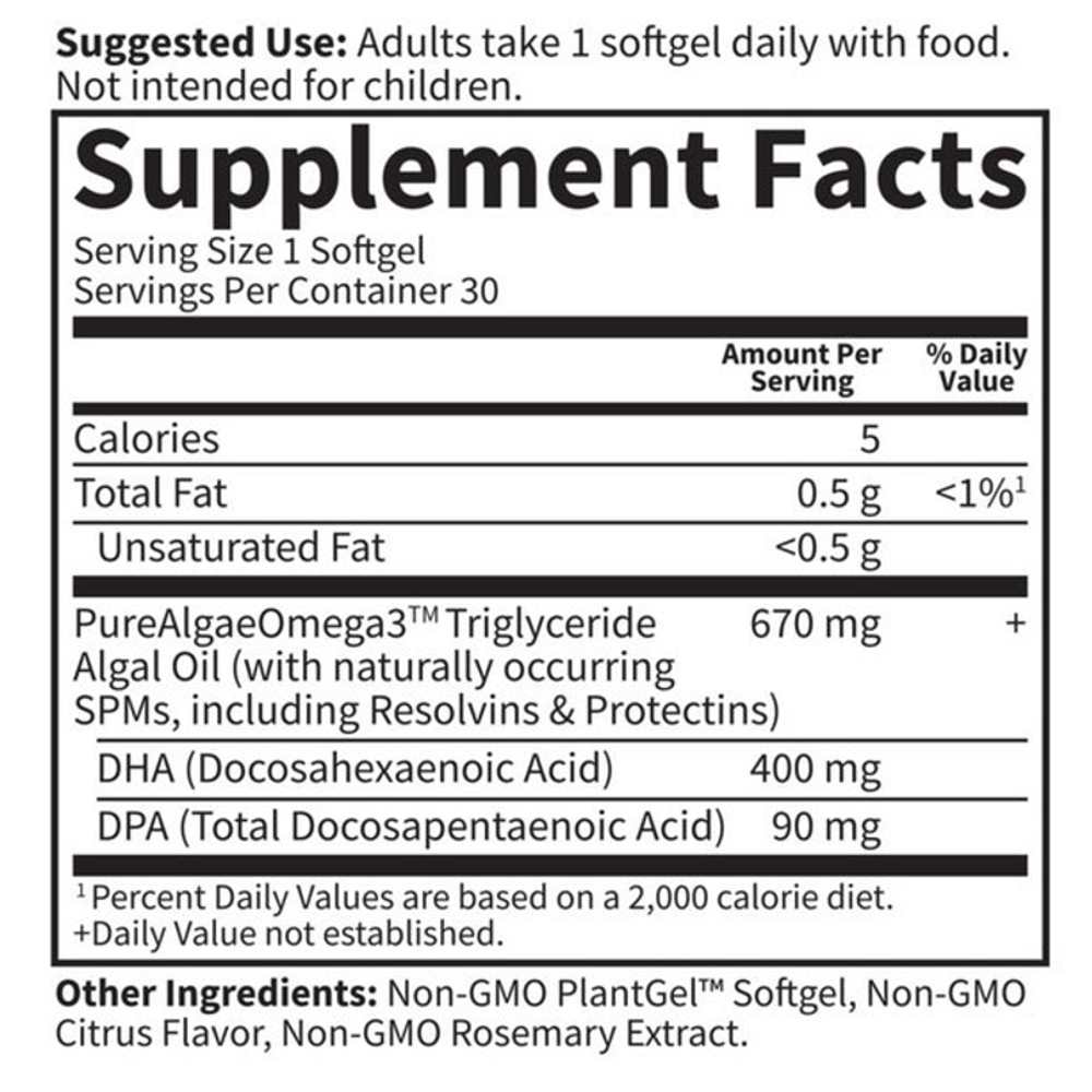 Garden of Life Dr. Formulated Vegan Dha 30ct Softgels