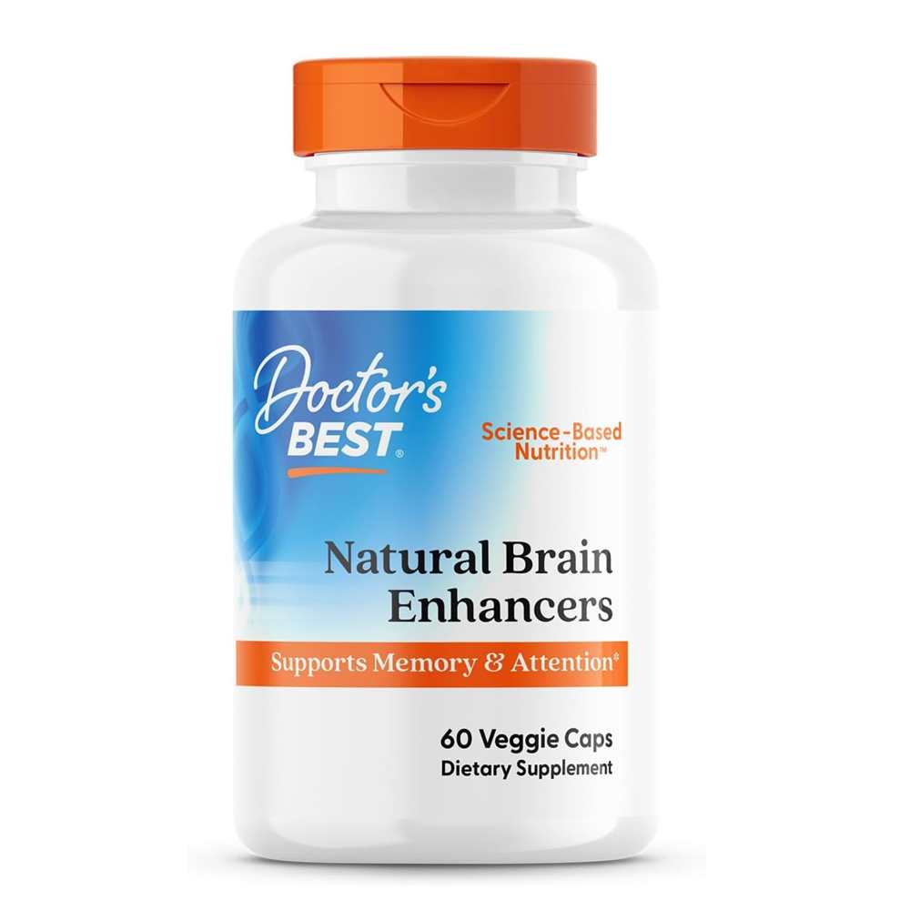 Doctor's Best Natural Brain Enhancers with Alpha Size and Serin Aid, 60 Veggie Caps