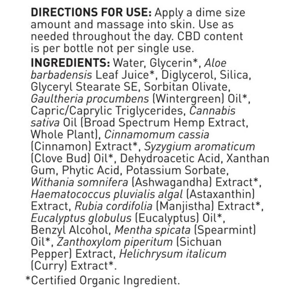 Garden of Life Dr. Formulated Cbd Cooling Rescue 1.3 Fl Oz (38.4ml) Cream