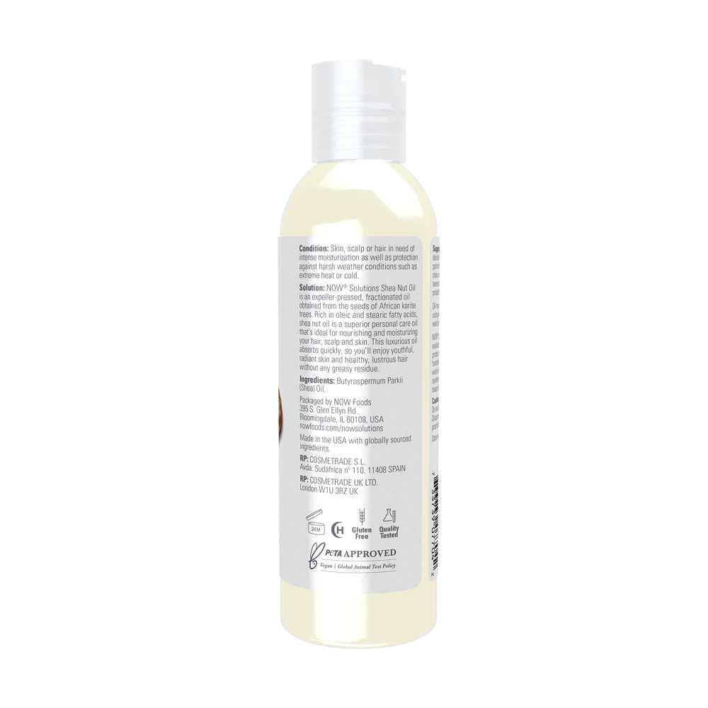 Now Foods Shea Nut Oil – 100% Pure & Moisturizing – Nourishing Skin & Hair Oil – 118 M L