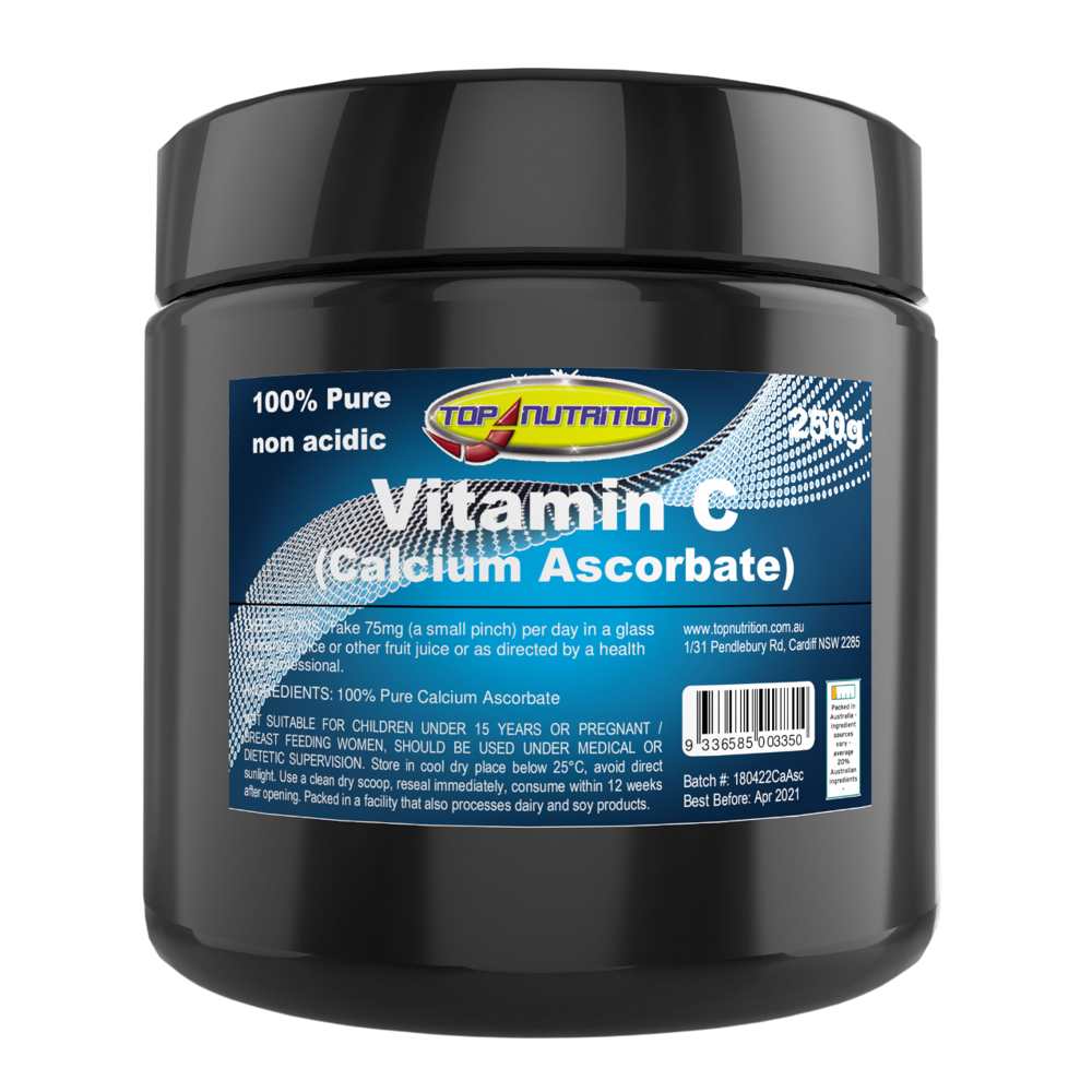 Top Nutrition Vitamin C Calcium Ascorbate 250g