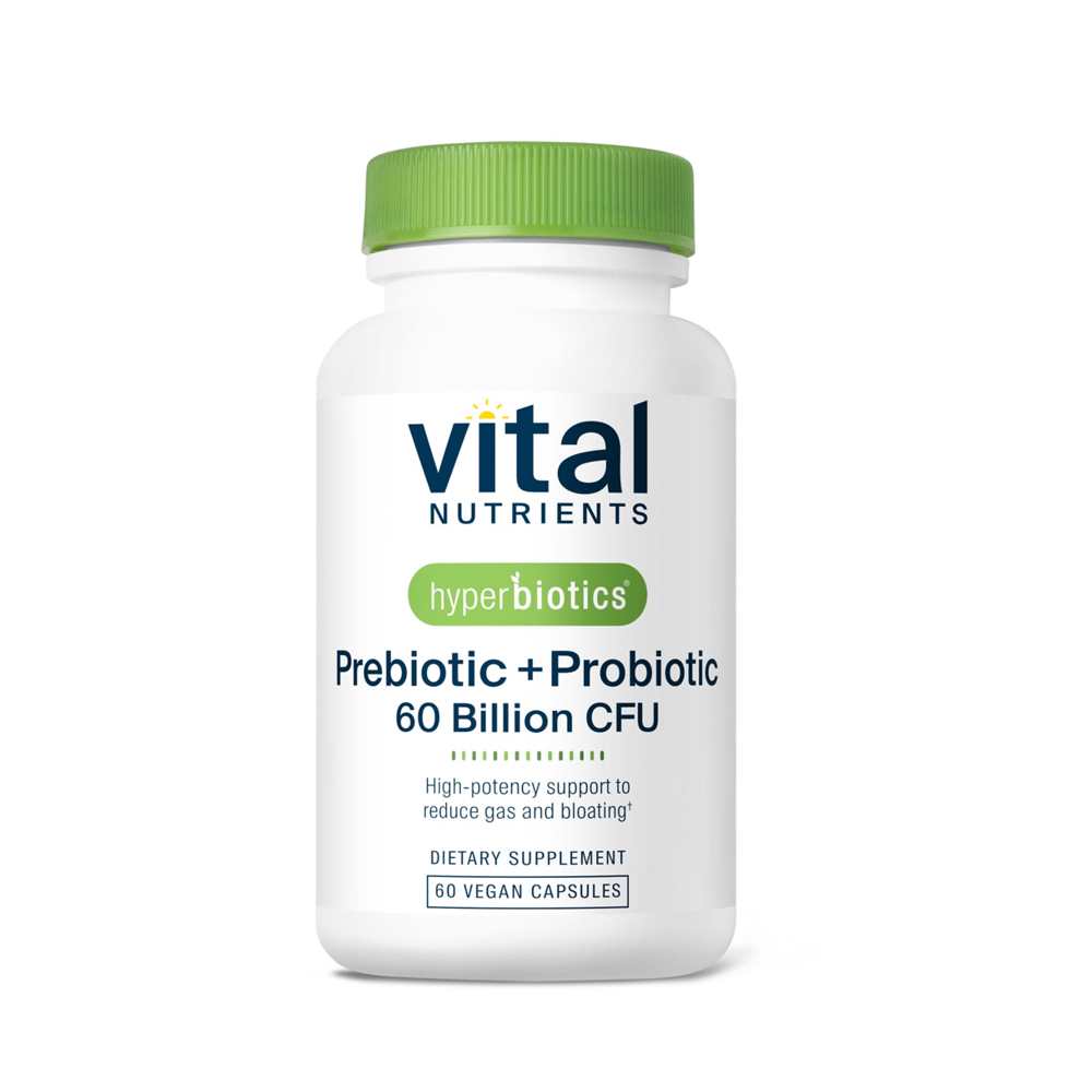 Vital Nutrients Hyperbiotics Prebiotic + Probiotic 60 Billion Cfu 30 Caps