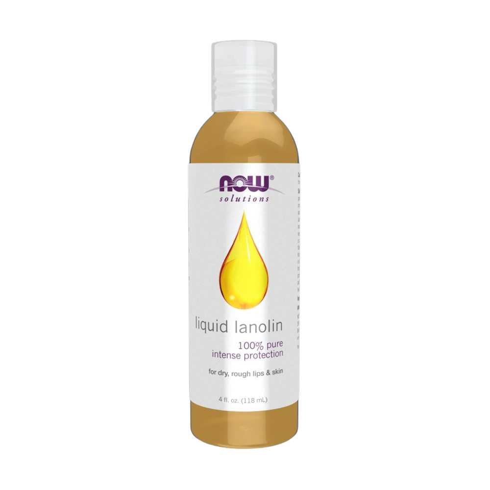 Now Foods Liquid Lanolin – 100% Pure & Emollient-Rich – Protective Moisturizing Oil – 118 M L