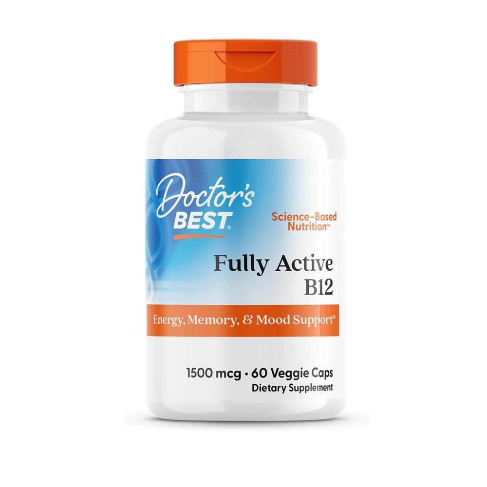 Doctor's Best Fully Active B12, 1,500 Mcg, 60 Veggie Caps