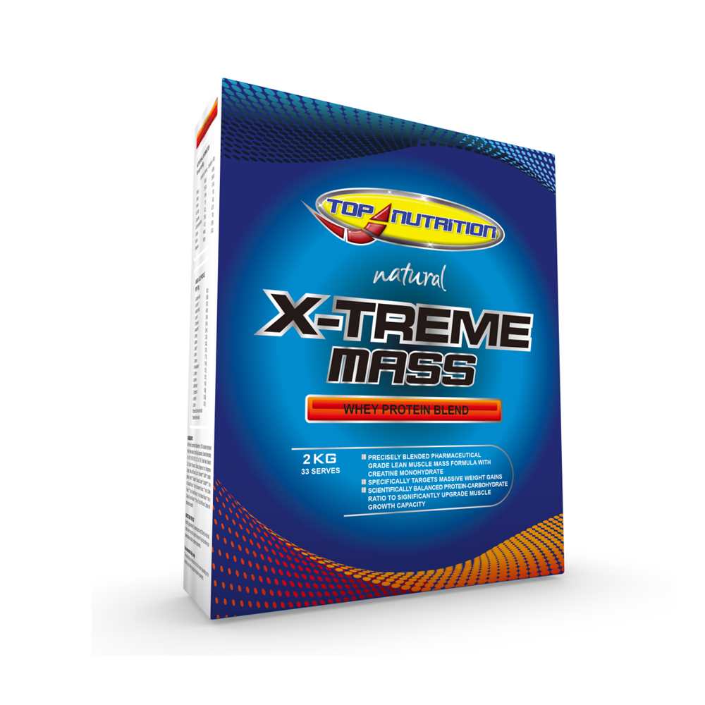 Top Nutrition Natural X-Treme Mass Whey Protein Chocolate 2 Kg