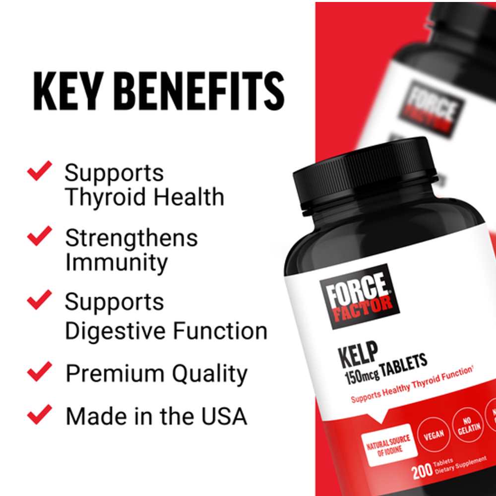 Force Factor Kelp – 200 Tablets
