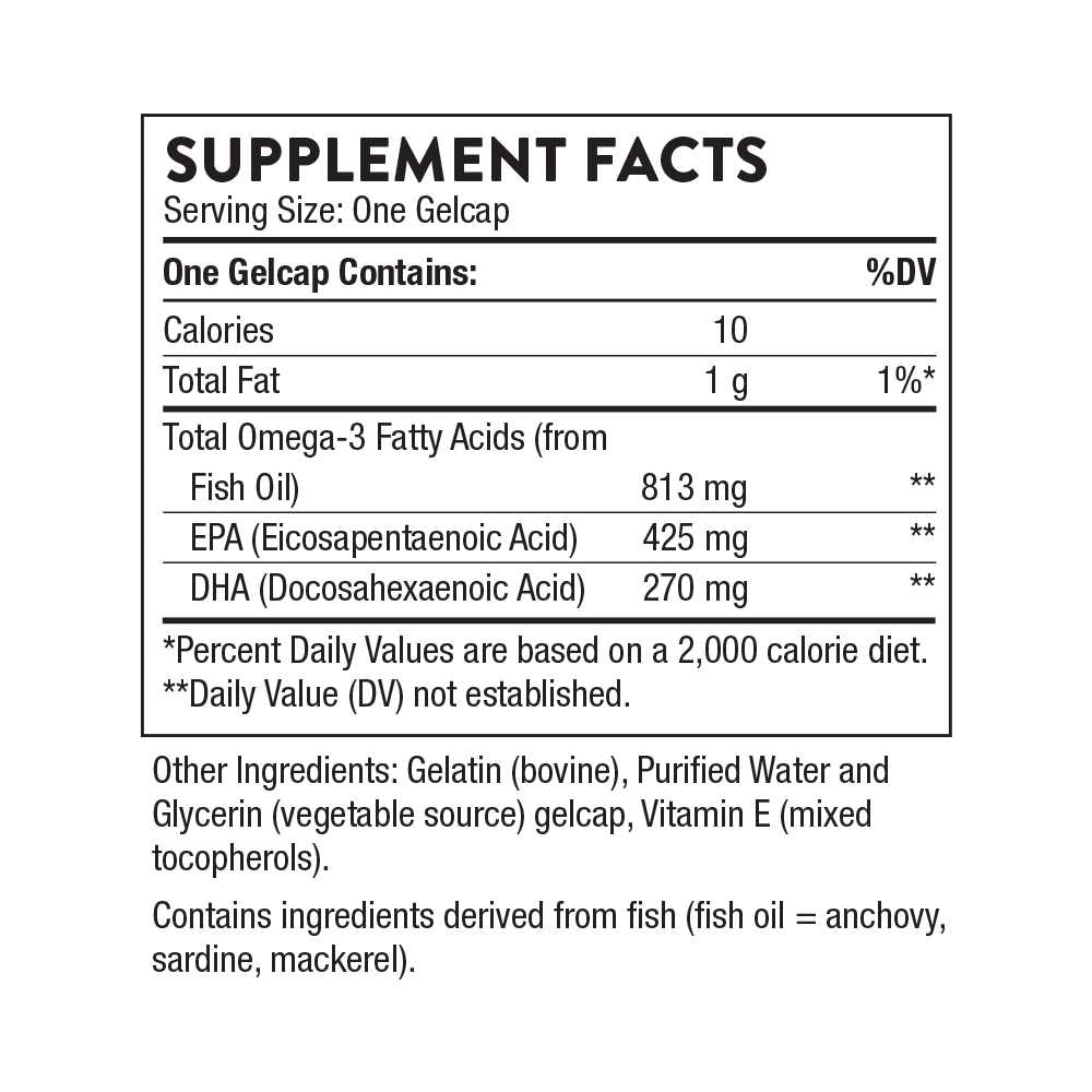 Thorne Super Epa – Omega-3 for Heart, Brain & Joint Support 90 Gelcaps