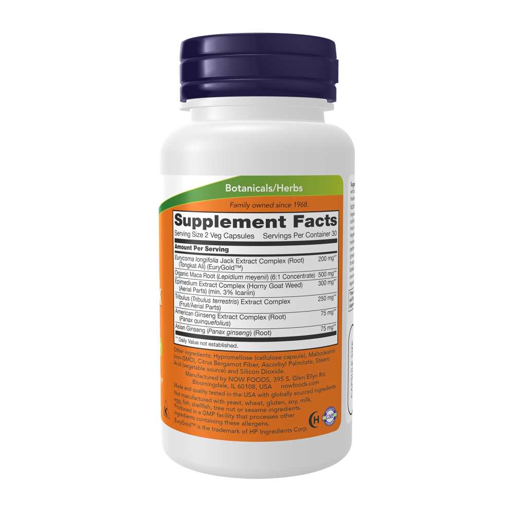 Now Foods Testo Jack 200™ – Male Performance & Virility Support Formula – 60 Veg Capsules