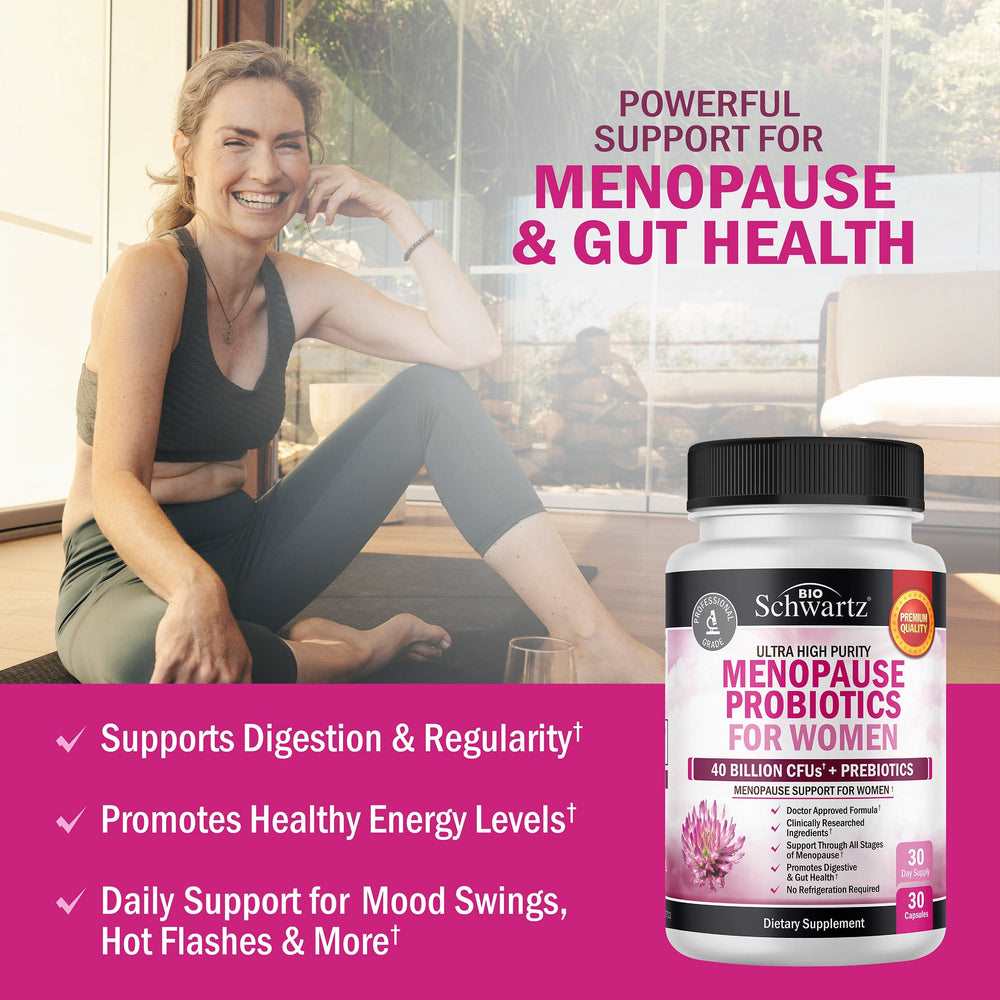 Bio Schwartz Menopause Support Probiotics for Women – 30 Capsules