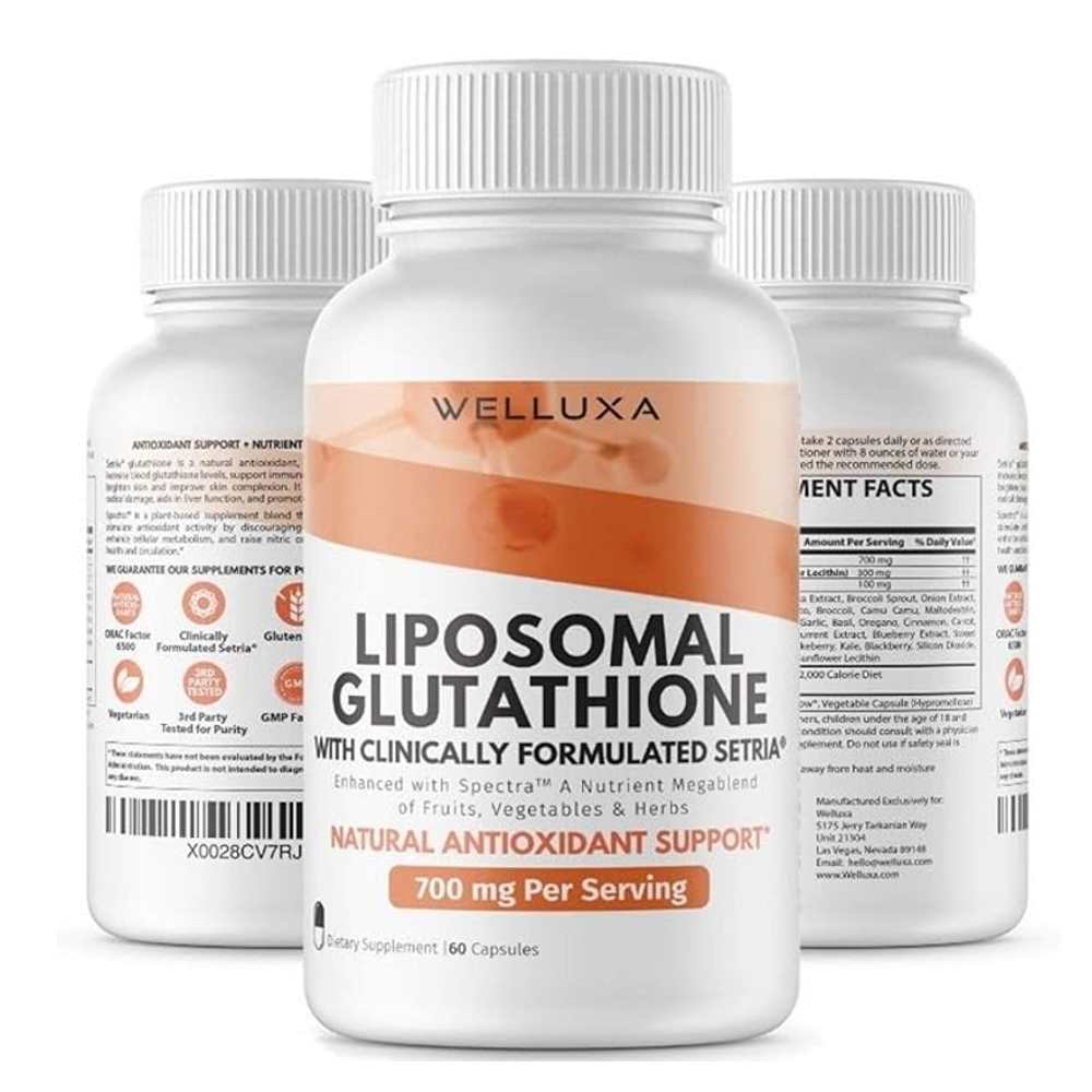 Welluxa Liposomal Glutathione 600 Mg 60 Caps