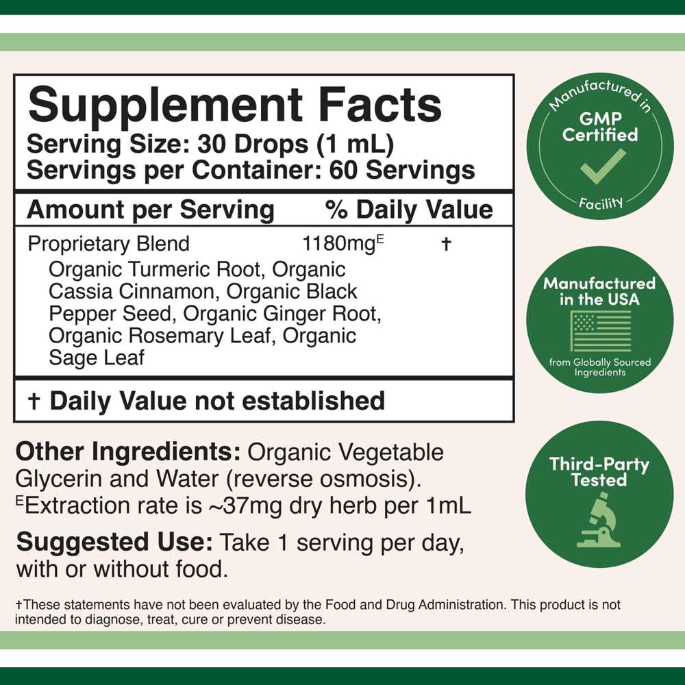 Double Wood Organic Turmeric – Fortified with Black Pepper for Maximum Absorption | 2 Fl Oz